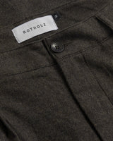 Alltags-Flanellhose aus Bio-Baumwolle Schwarz Braun | ROTHOLZ