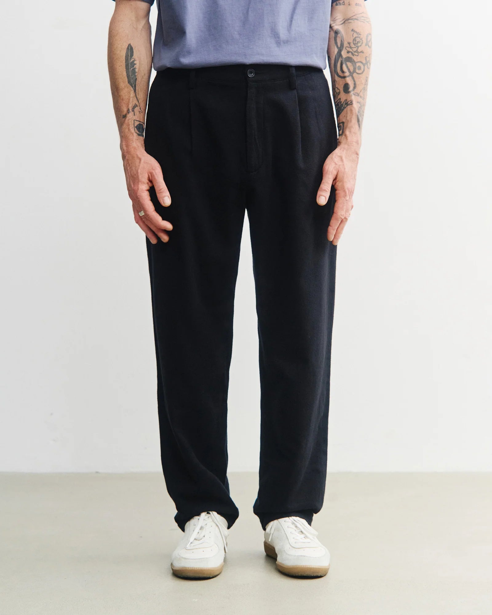 Everyday Flanellhose Bio-Baumwolle True Black | ROTHOLZ