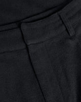 High-Waisted Flanellhose Bio-Baumwolle True Black | ROTHOLZ