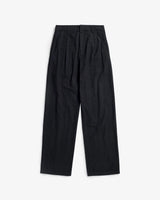 High-Waisted Flanellhose Bio-Baumwolle True Black | ROTHOLZ