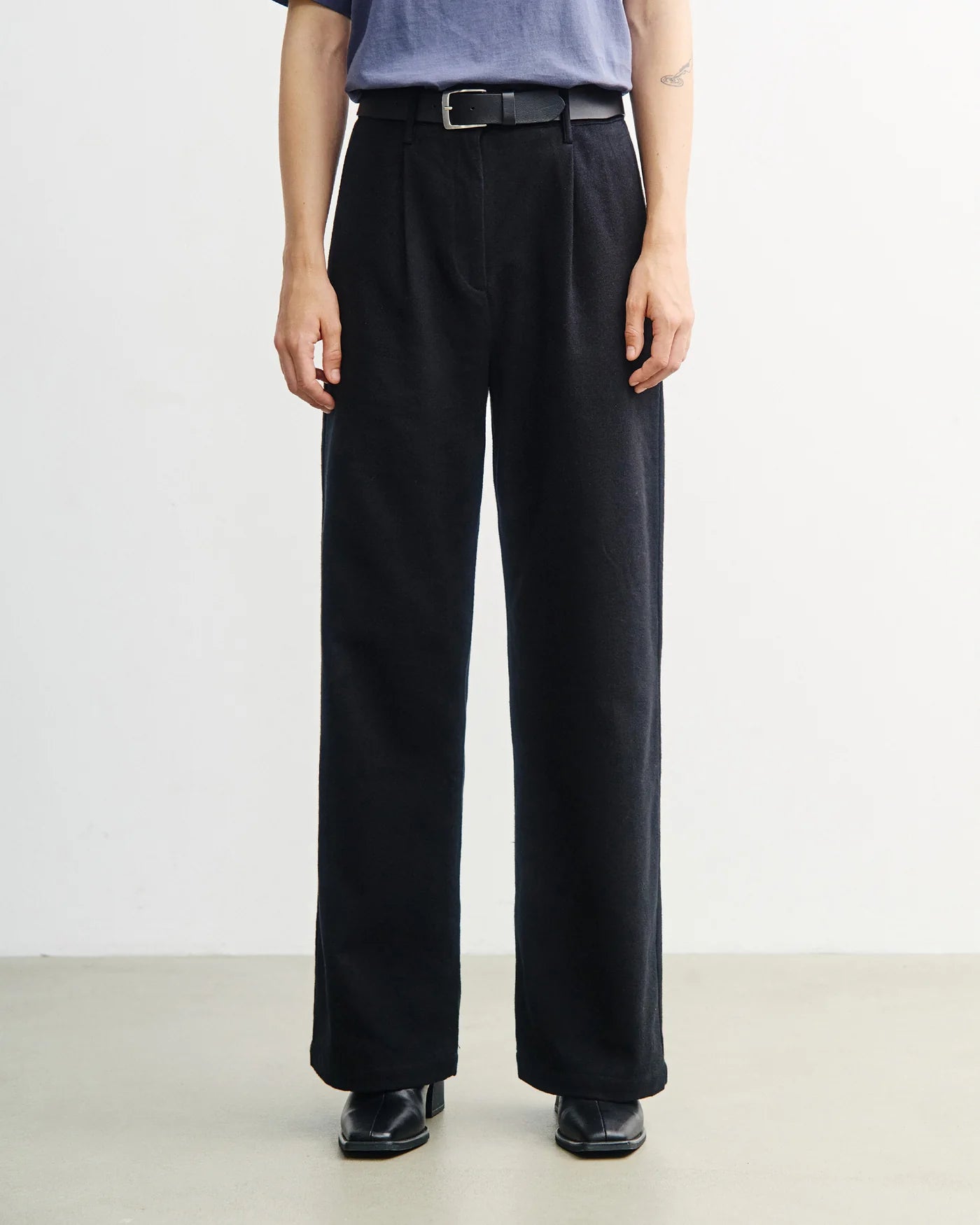 Everyday Flanellhose Bio-Baumwolle True Black | ROTHOLZ