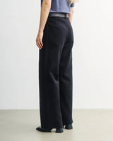 High-Waisted Flanellhose Bio-Baumwolle True Black | ROTHOLZ