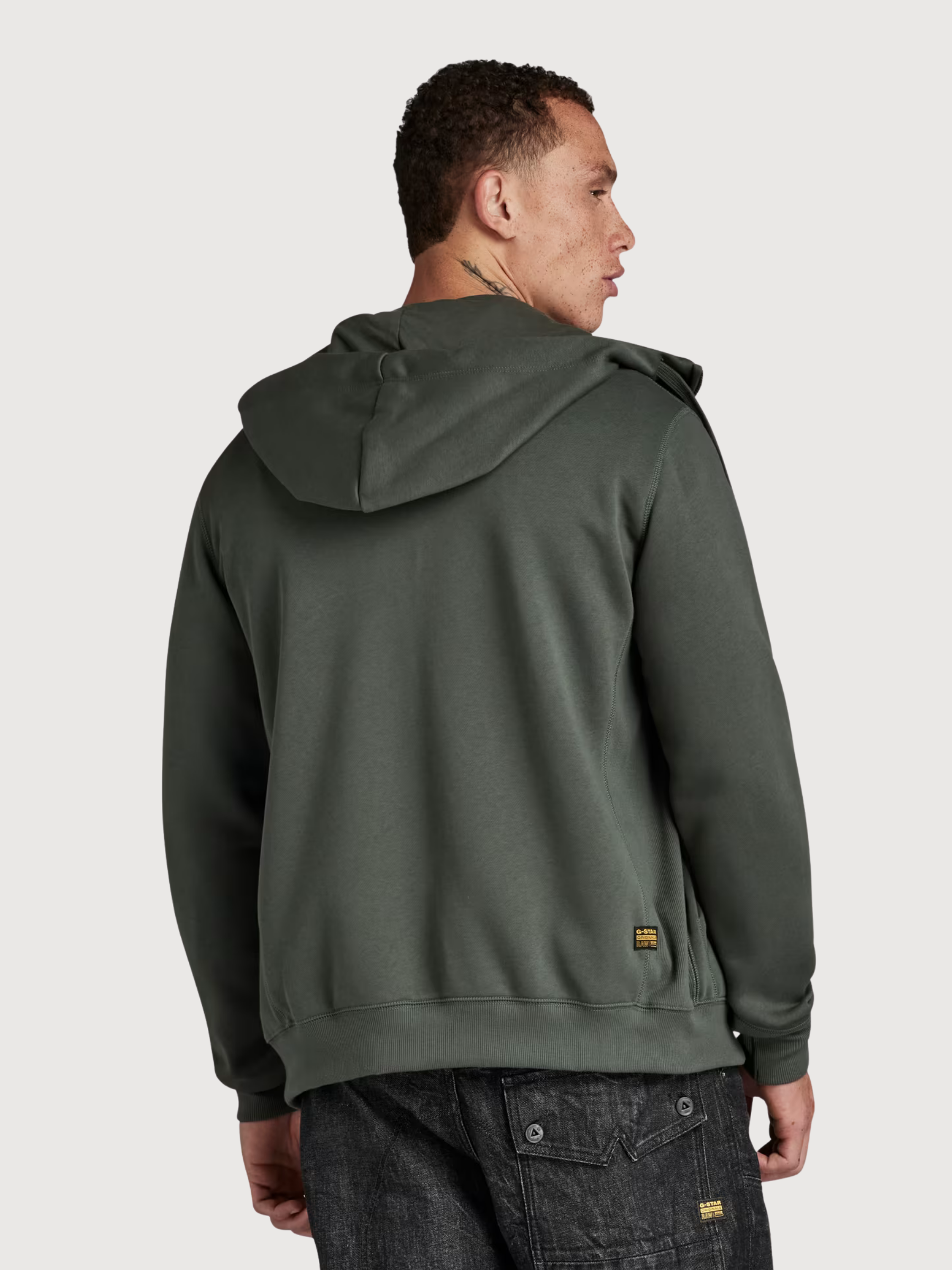 Zip Sweatshirt Premium Core Green Man | G-Star Raw
