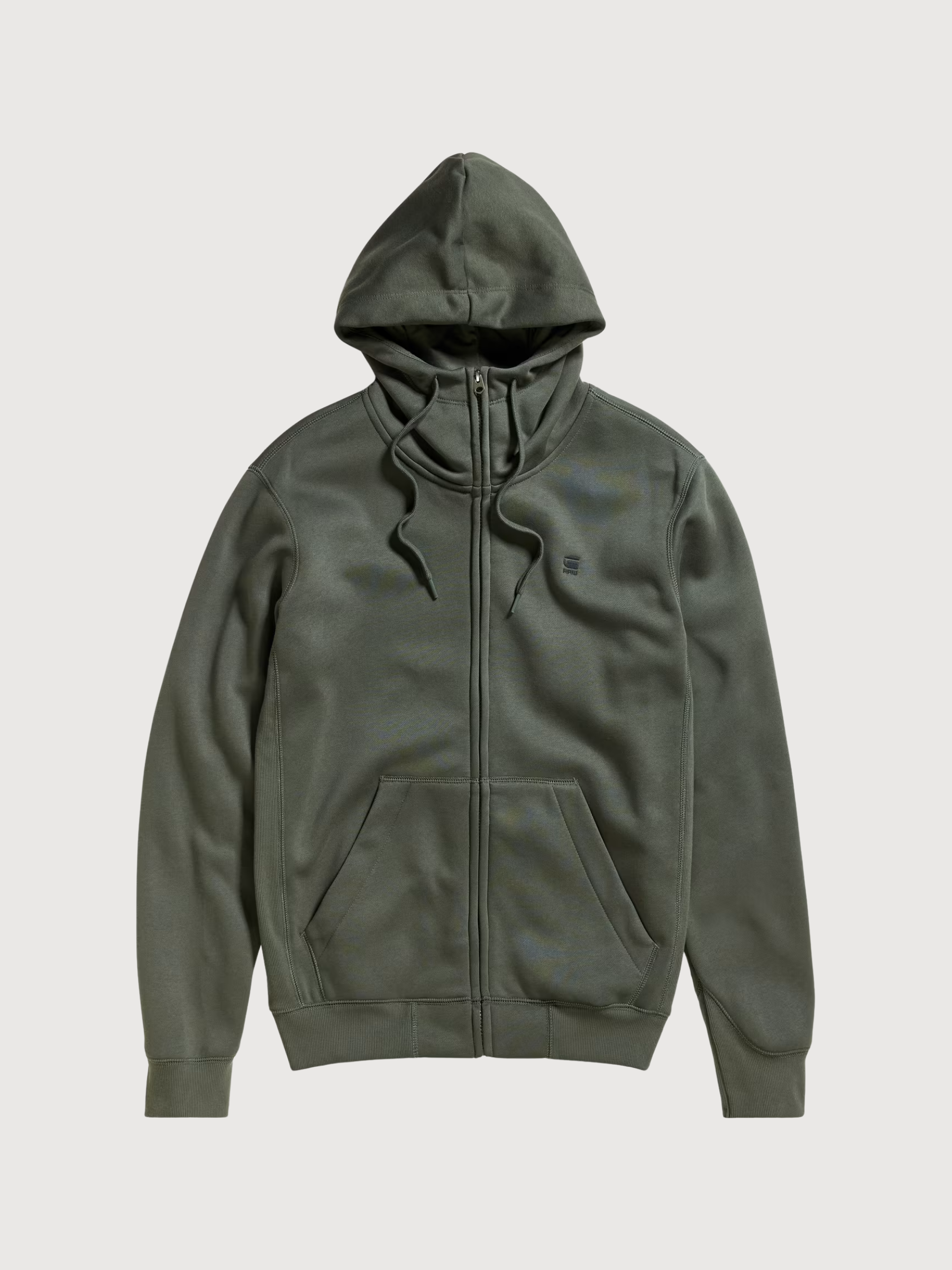 Zip Sweatshirt Premium Core Green Man | G-Star Raw