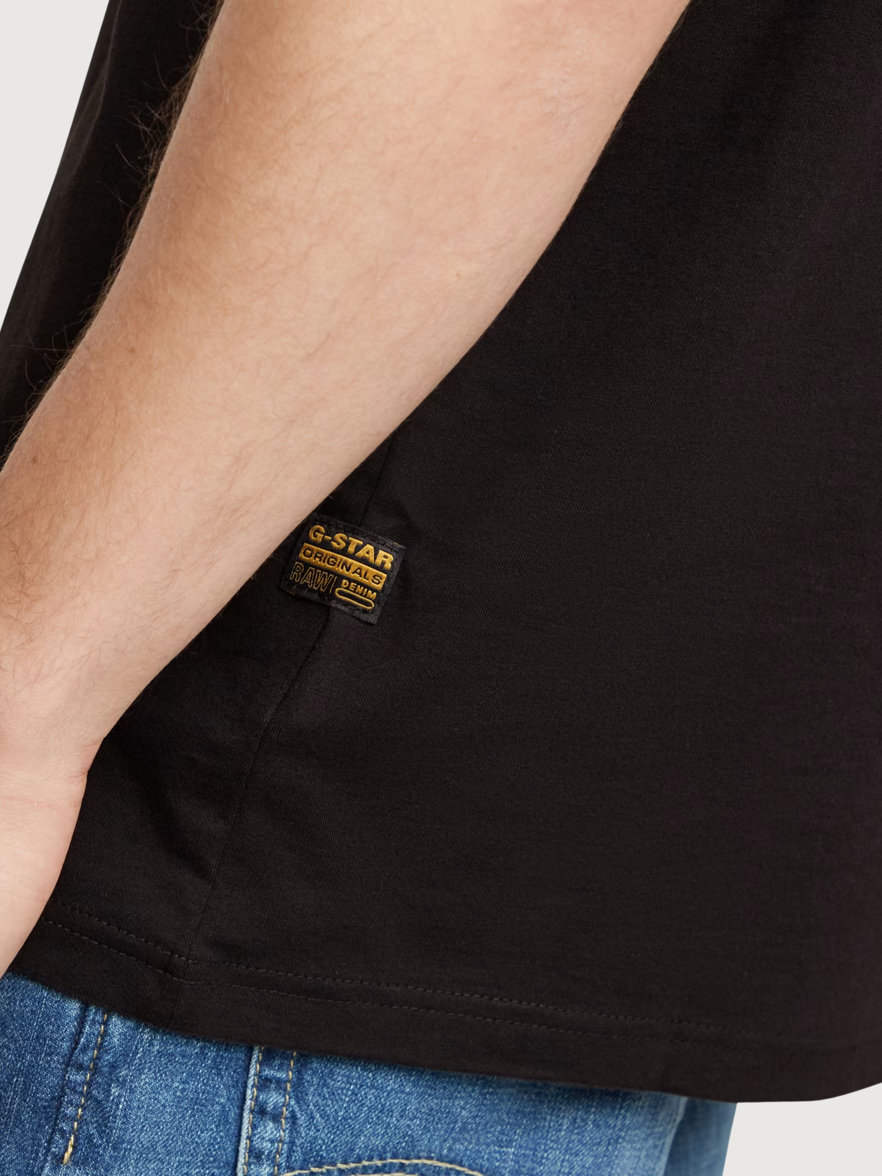 T-Shirt Base-S Black Man Cotton | G-Star Raw