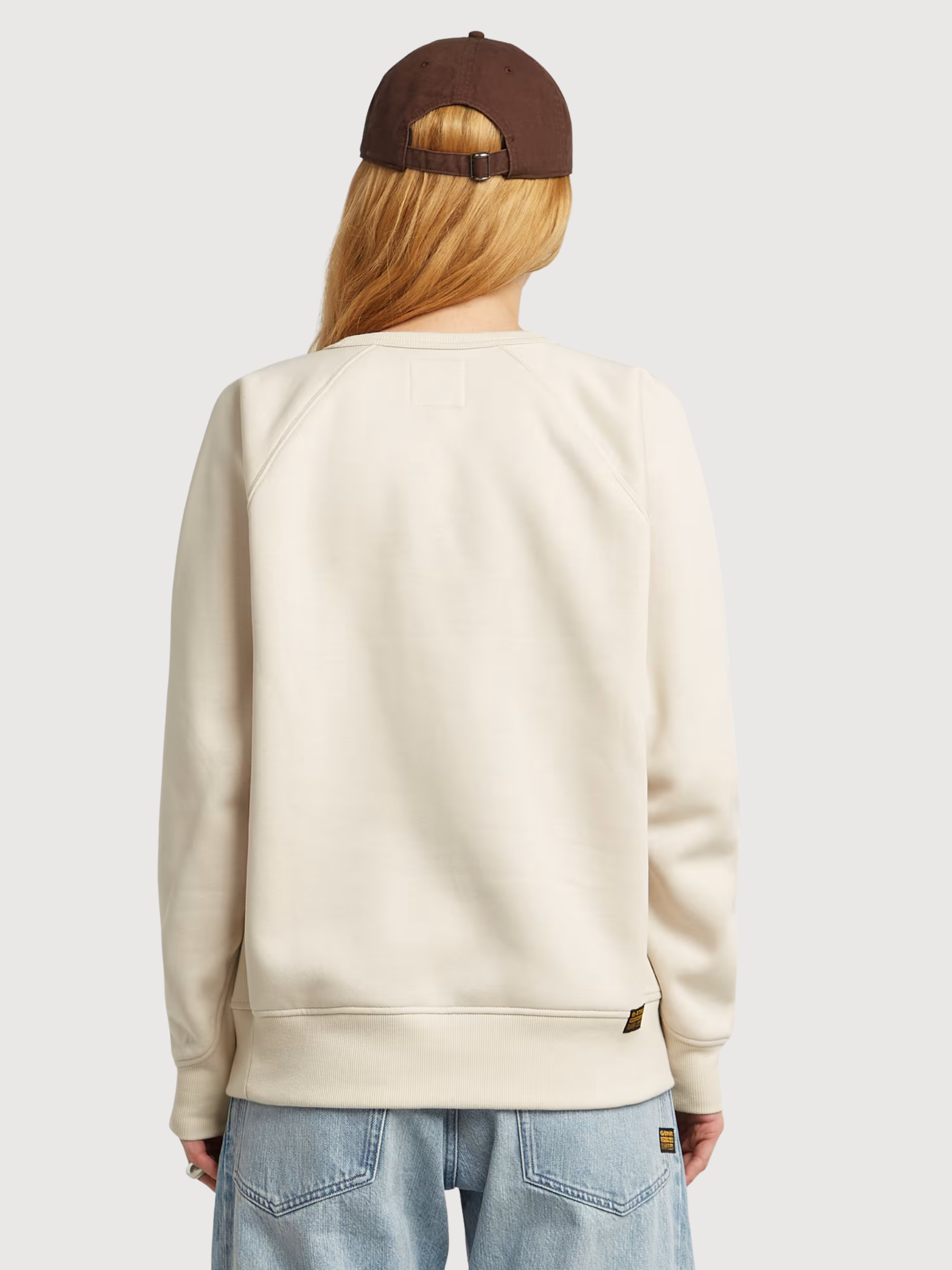 Felpa Premium Core Beige Donna | G-Star Raw