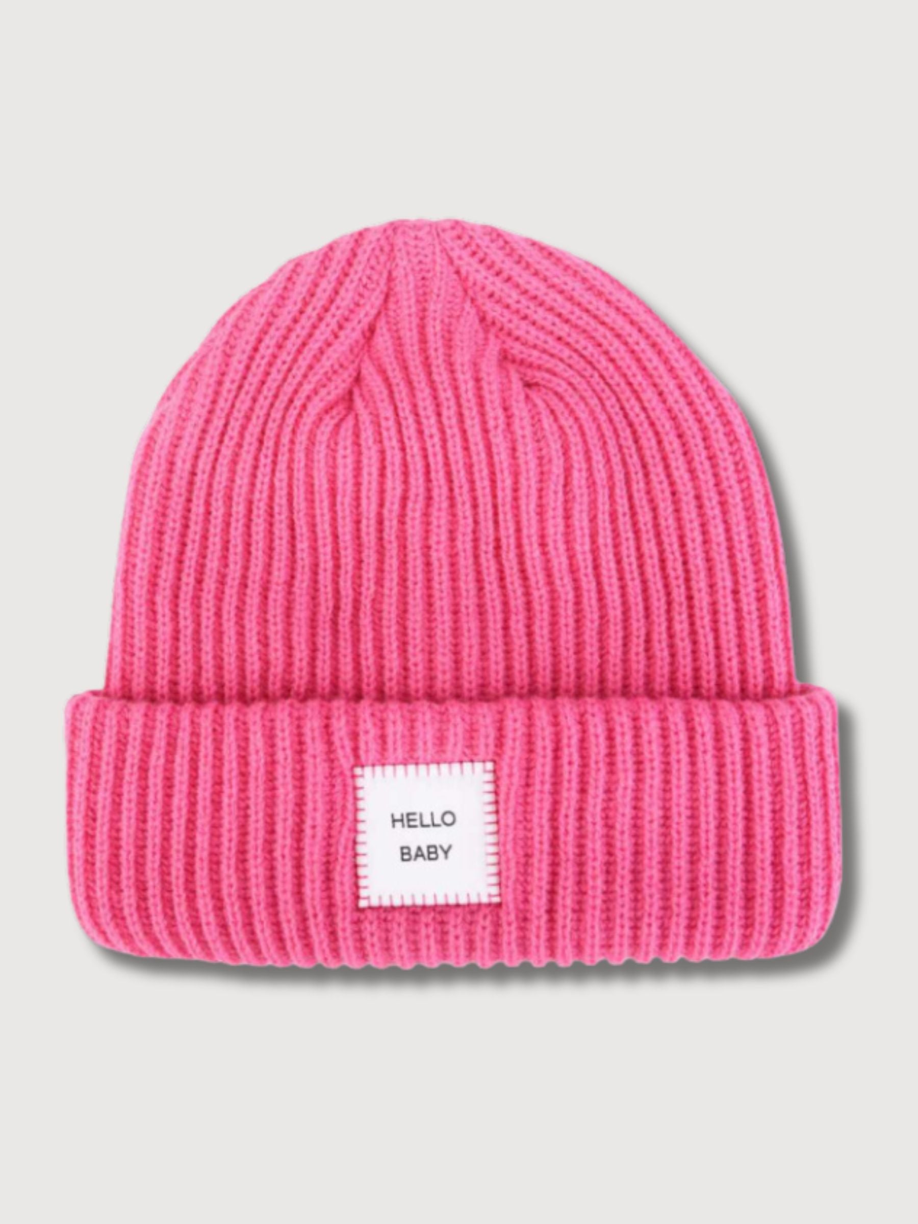 Hello Baby Pink Beanie | Verb To Do