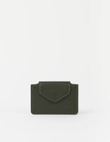 Portafoglio Harmonica - Pelle morbida a grana color muschio | O MY BAG