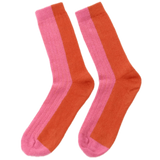 Zweifarbige Socken Wolle Peach | SUITE13LAB