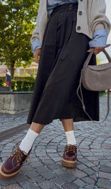 Velvet Skirt Rada Braun | Feli & Hans