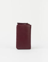 Jett Wallet Dark Cherry Soft Grain Leather | O MY BAG