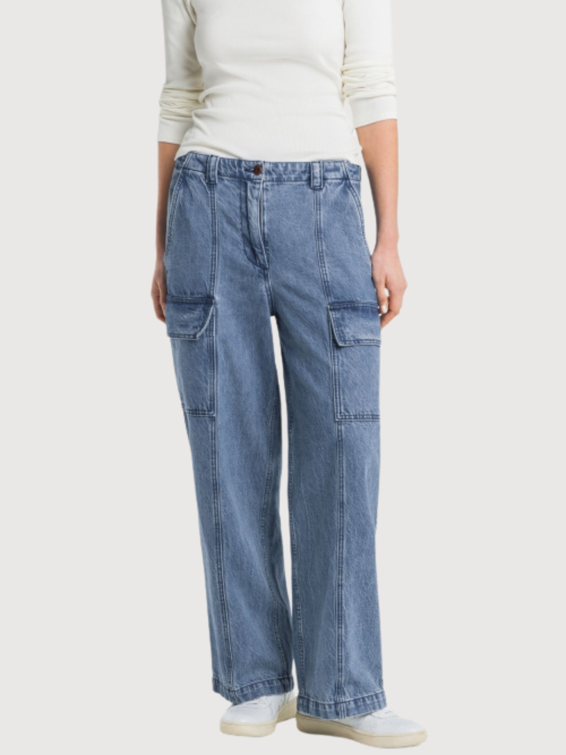 Yata Trousers Blue Light Women | King Of Indigo