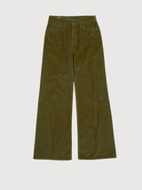 Jane Burnt Olive Women Trouser | King Of Indigo