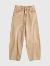 Leila beschnittene beige Frau Jeans | King Of Indigo