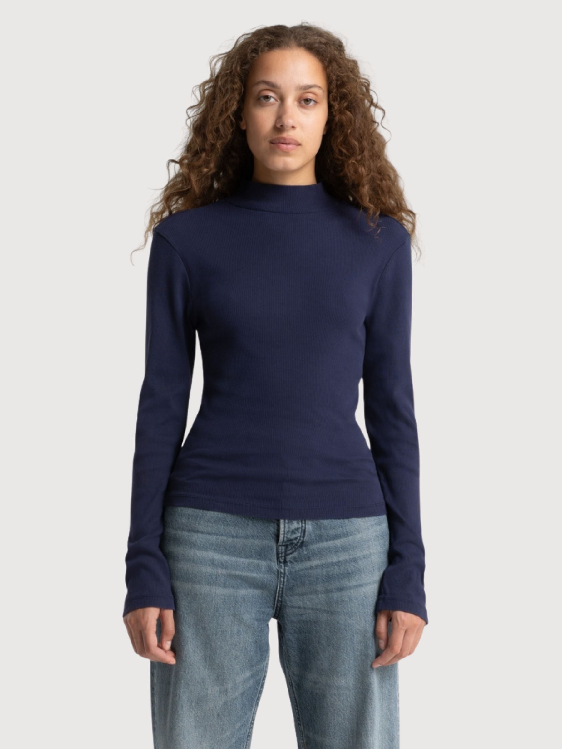 Jacobina Peacoat Woman Longsleeve | King Of Indigo