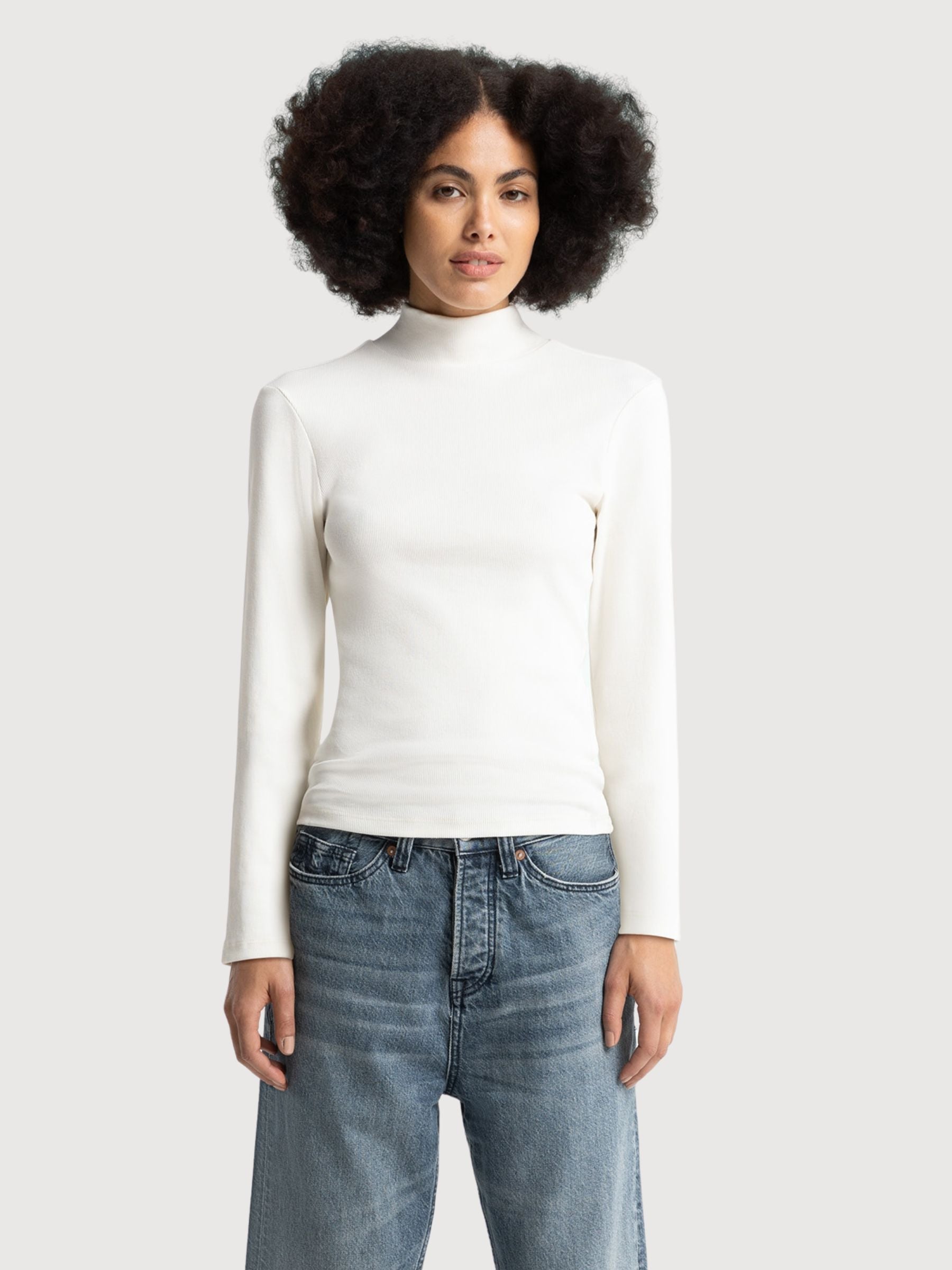 Jacobina White Woman Longsleeve | King Of Indigo