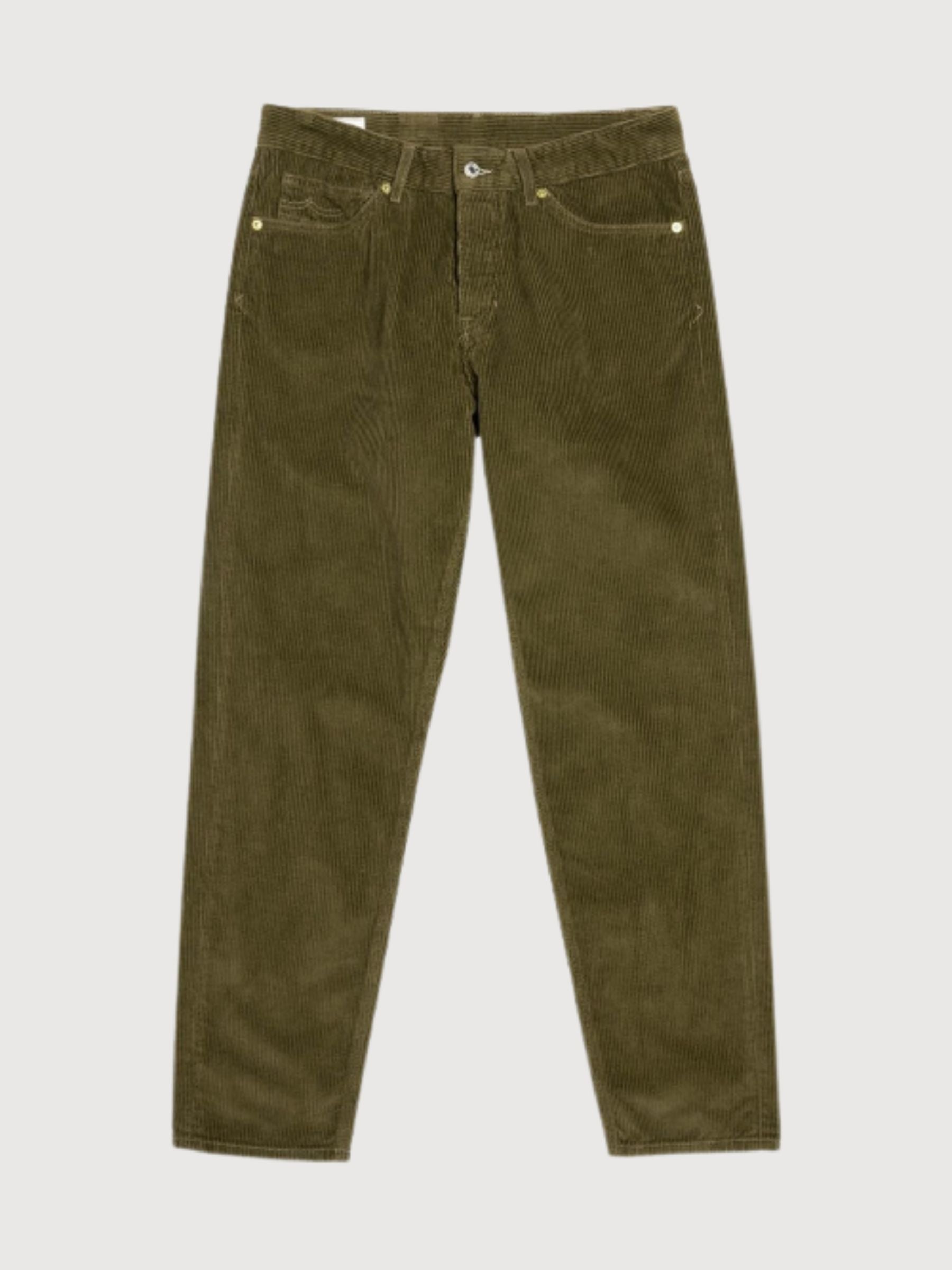 Sushan Burnt Olive Pantaloni Man | King Of Indigo