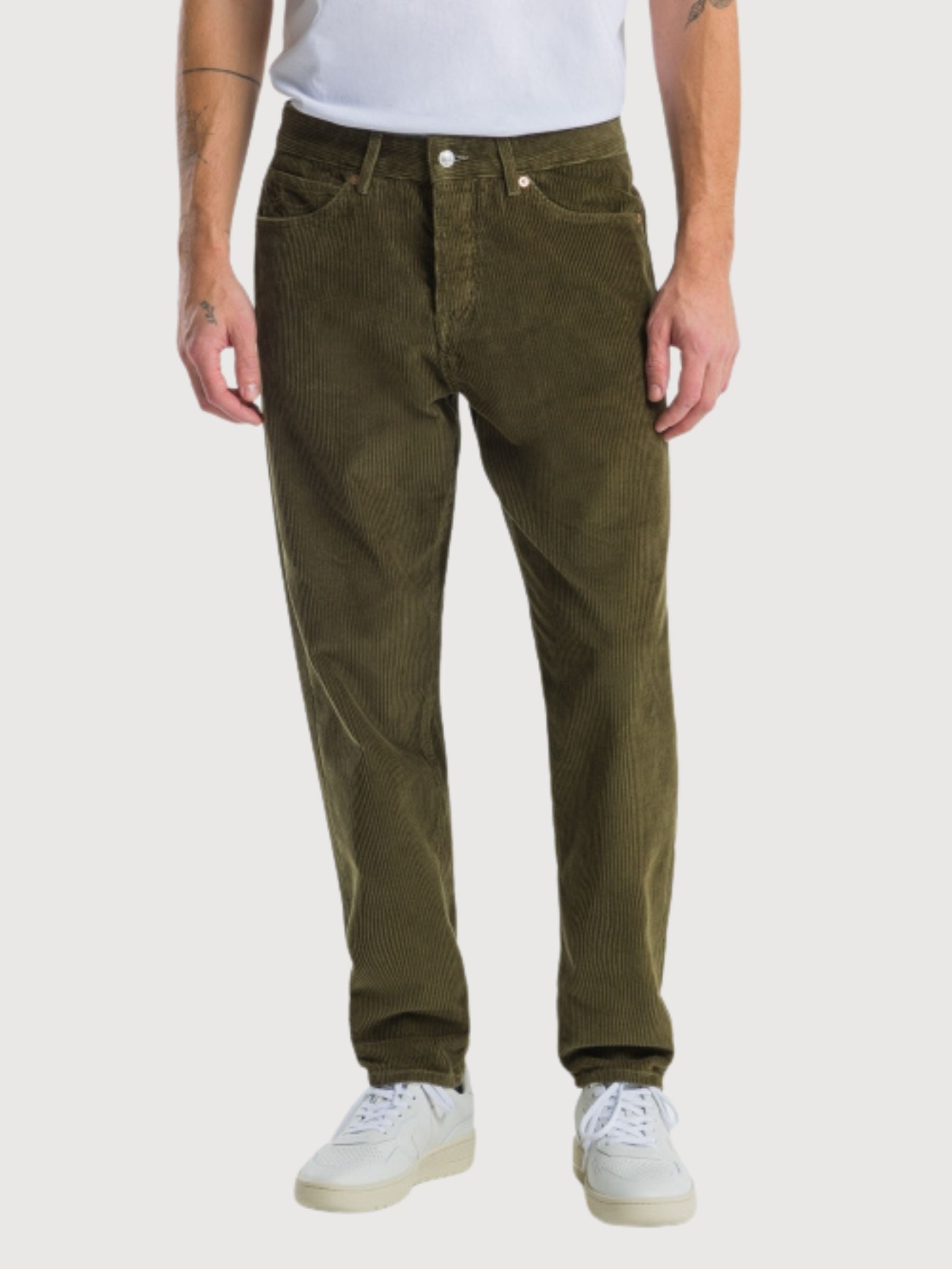 sushan Burnt Olive Trousers Man | King Of Indigo