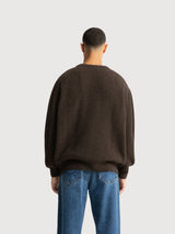 Hector  Brown Man Knit Pullover | King Of Indigo