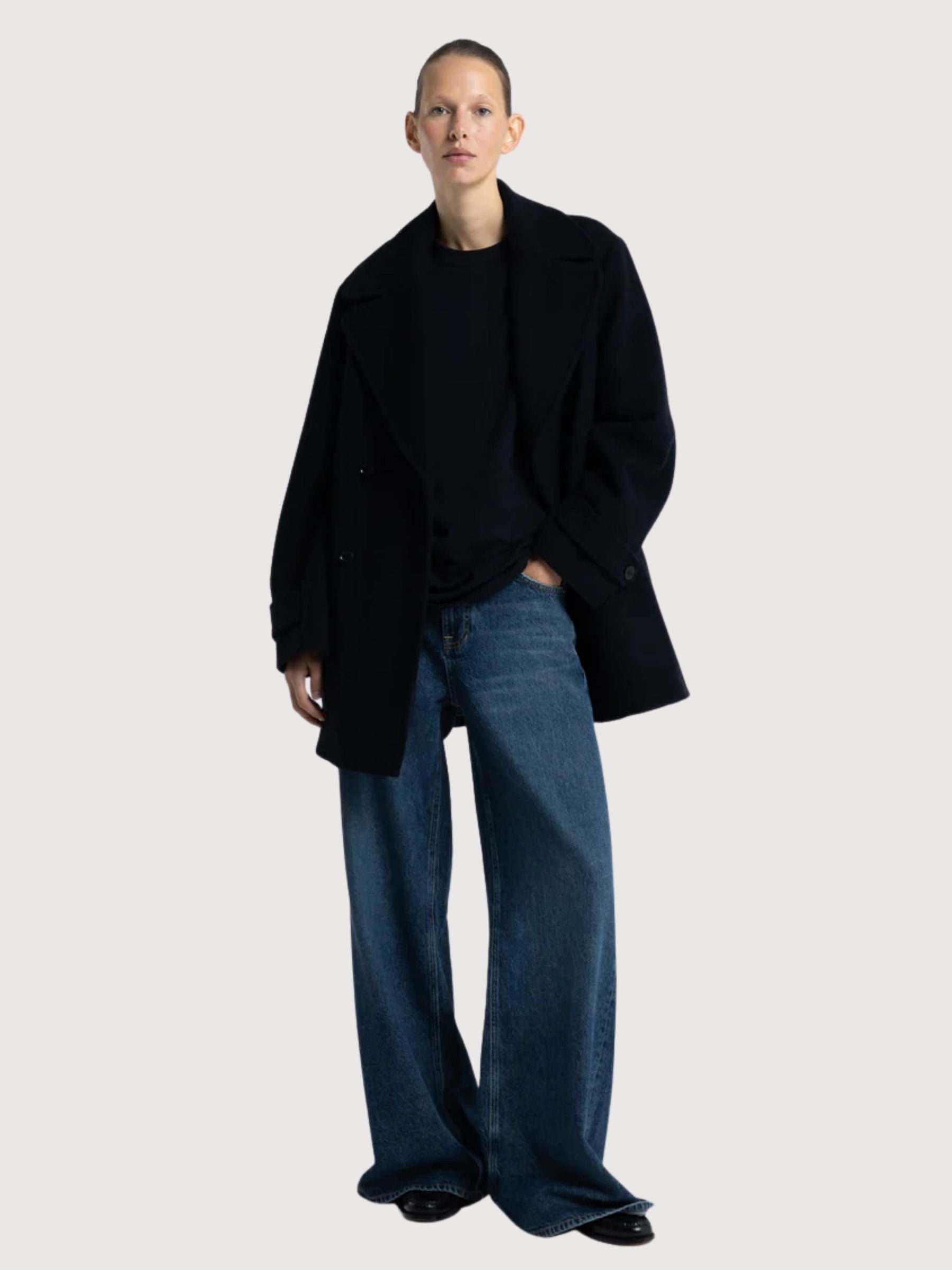 Jeans Tiy Dark Blue Woman Cotton | Kings Of Indigo