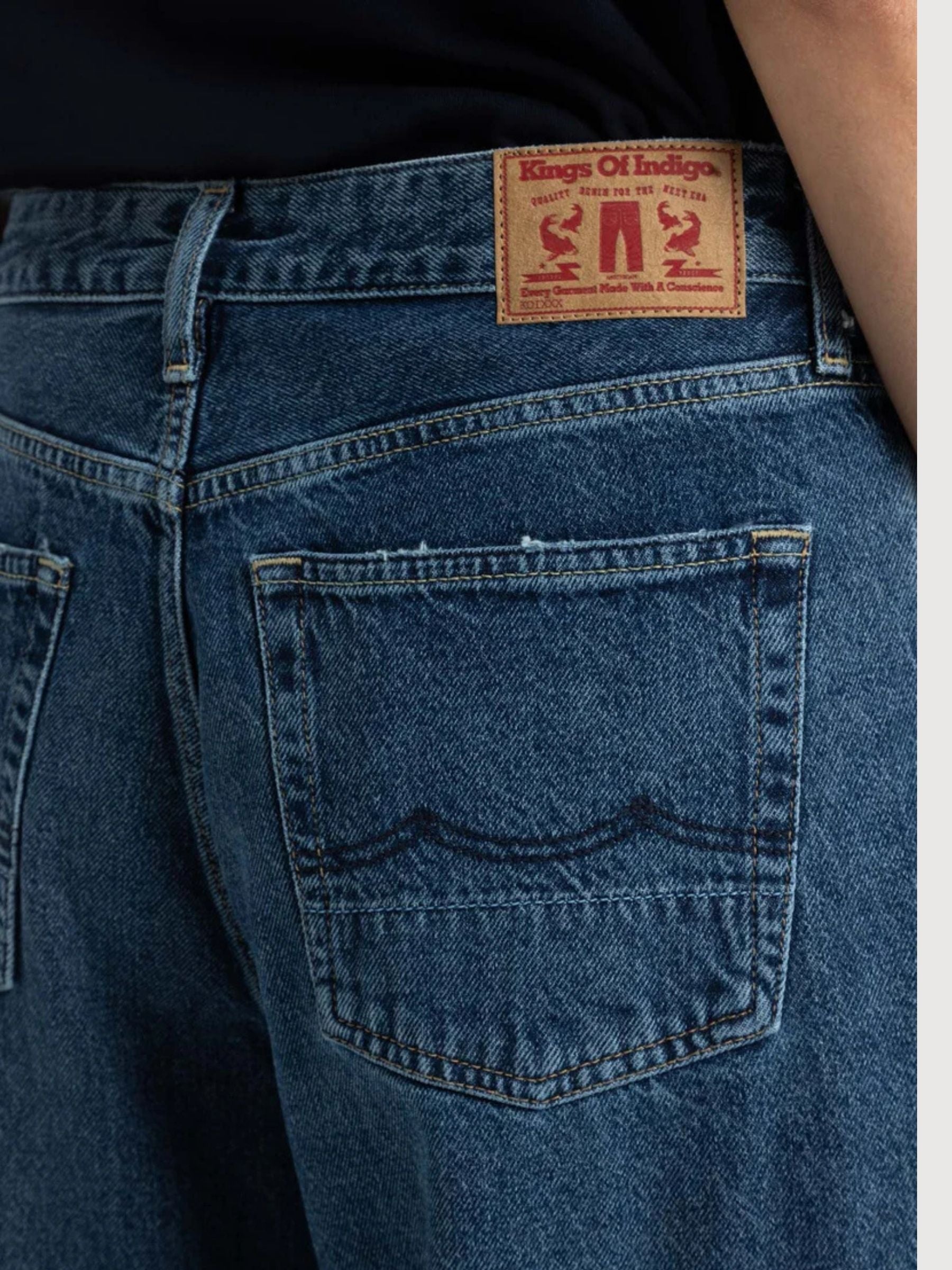 Jeans Tiy Dark Blue Woman Cotton | Kings Of Indigo