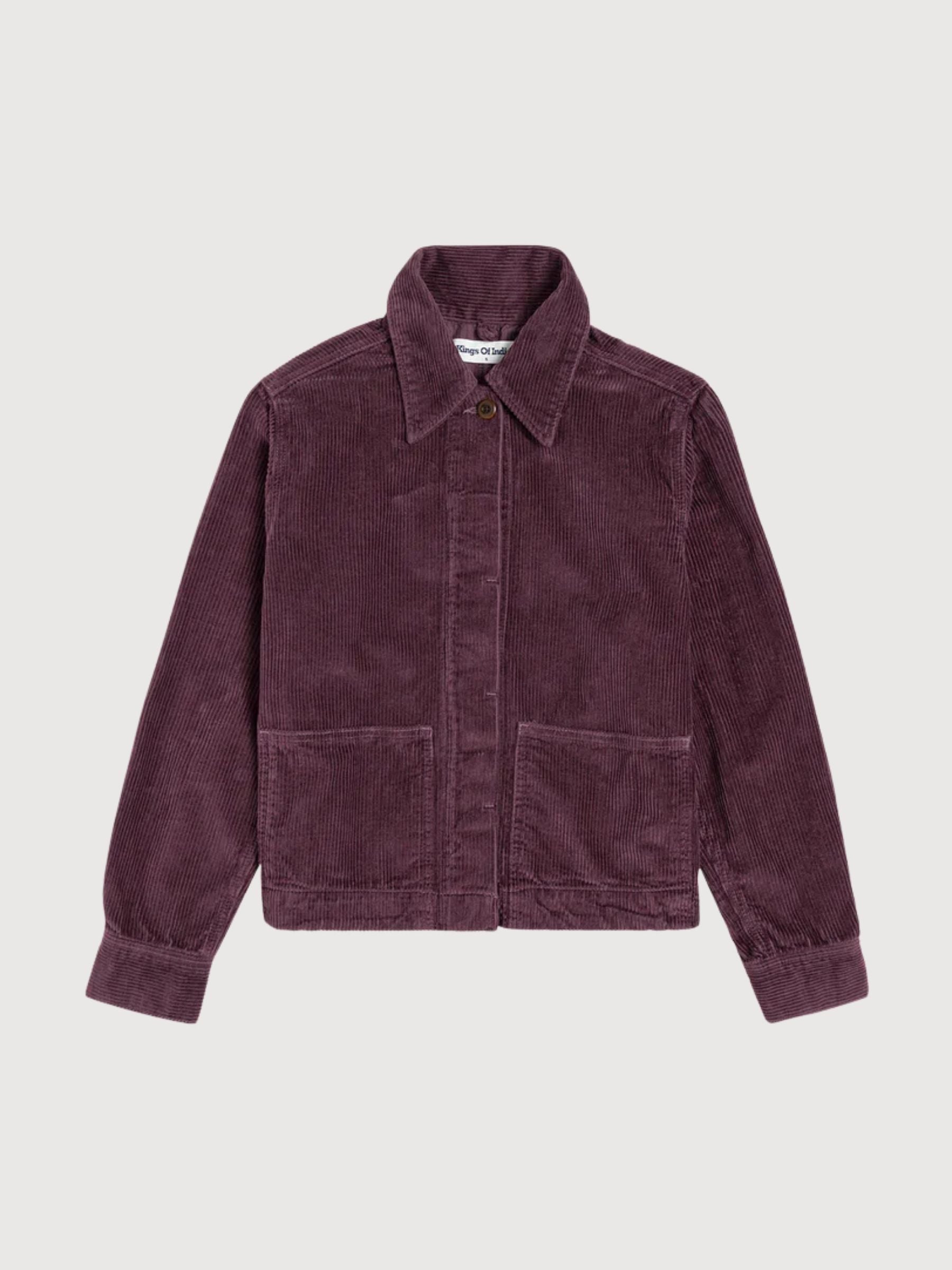 Jacket Ota Cord Purple Woman | Kings Of Indigo