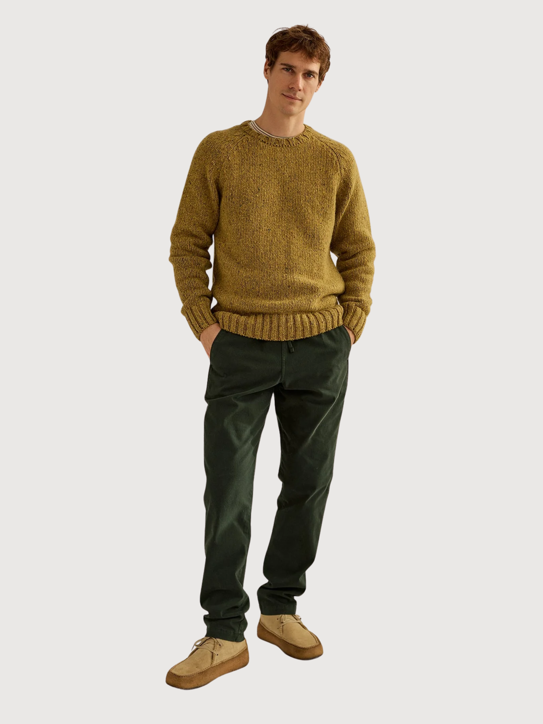 Golden Gold Green Man Knitwear | Twothirds