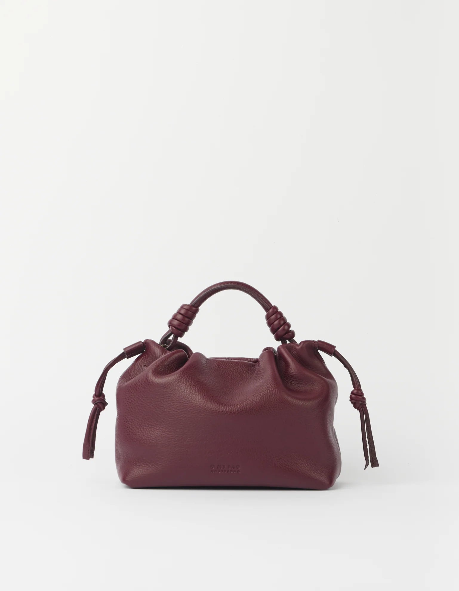 Kiki Mini Ciliegia Scuro Pelle Morbida Zigrinata | O MY BAG