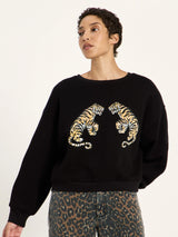 Statement sweatshirt Black in organic cotton | Lanius