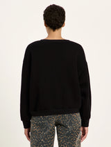 Statement sweatshirt Black in organic cotton | Lanius