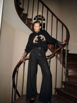 Statement sweatshirt Black in organic cotton | Lanius