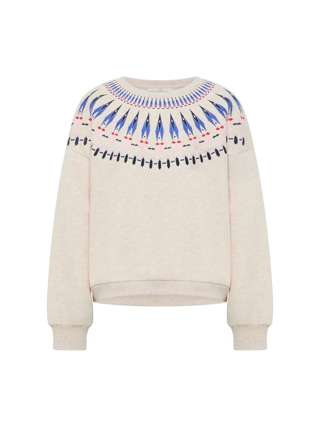 Statement Sweatshirt Creme in Organi Cotton | Lanius