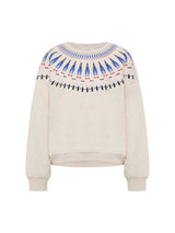 Statement Sweatshirt Creme in Organi Cotton | Lanius