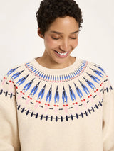 Statement Sweatshirt Creme in Organi Cotton | Lanius