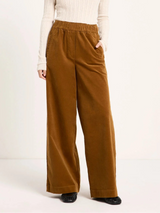 Wide-Leg Trousers GOTS in Cotton Bronze | Lanius