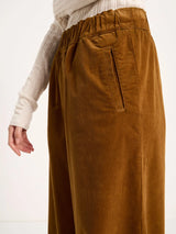 Wide-Leg Trousers GOTS in Cotton Bronze | Lanius