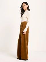 Wide-Leg Trousers GOTS in Cotton Bronze | Lanius