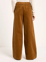 Wide-Leg Trousers GOTS in Cotton Bronze | Lanius