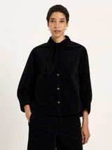 Blouse GOTS in Cotton Black | Lanius