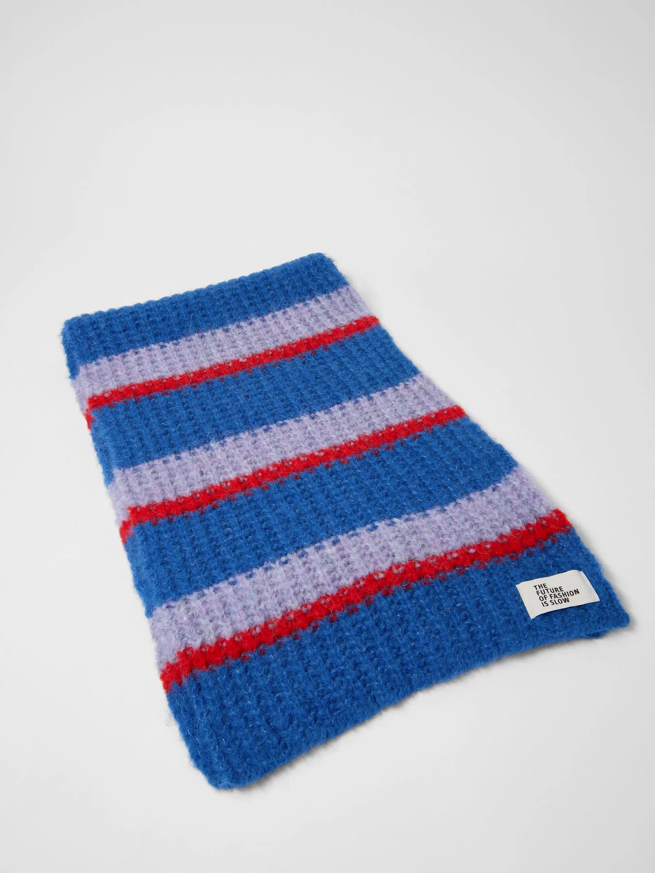 Chunky knit scarf made of alpaca wool and organic cotton | Lanius