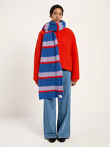 Chunky knit scarf made of alpaca wool and organic cotton | Lanius