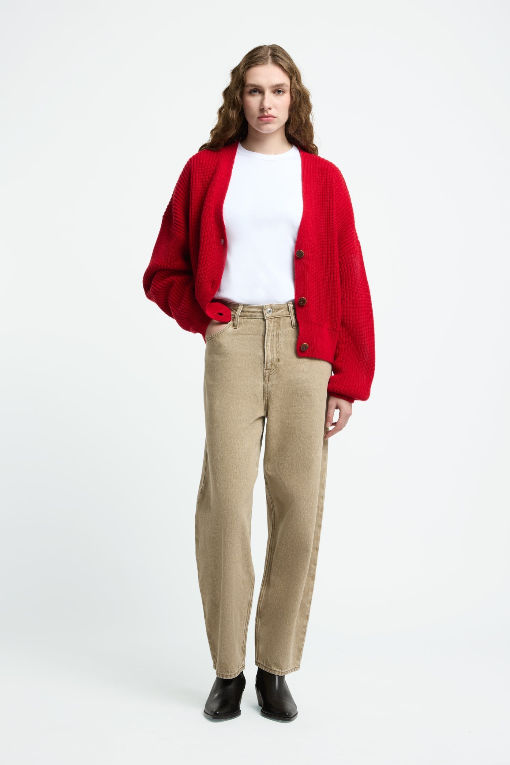 Jeans Leila Beige Scuro Donna | Kings Of Indigo