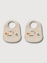 BiB Tilda 2-Pack-Safari Sandy in Silikon | Liewood