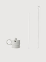 Kit Lid with Straw and Brush Grey | Liewood