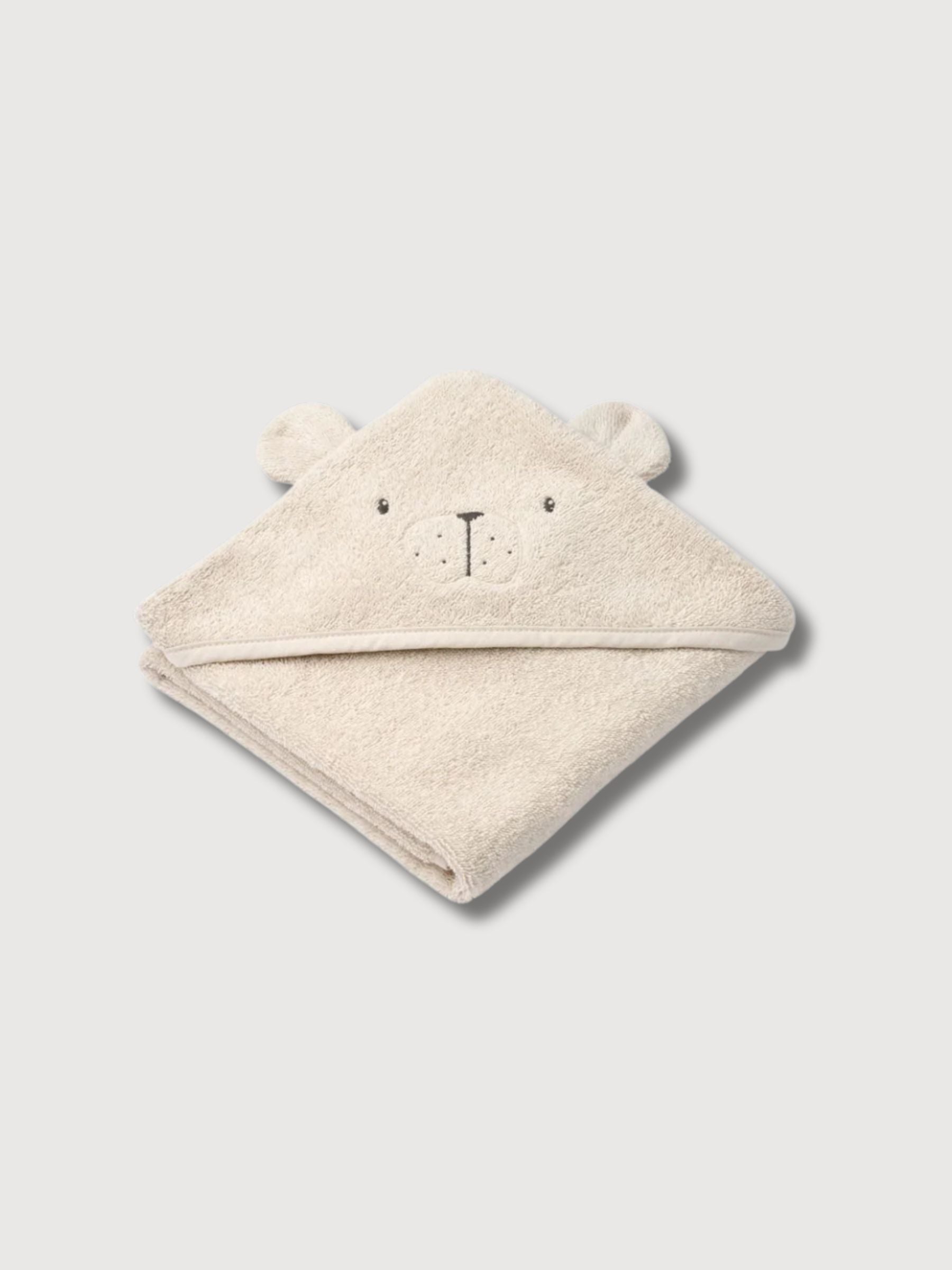 Albert Polarbear Hooded Towel Sandy | Liewood