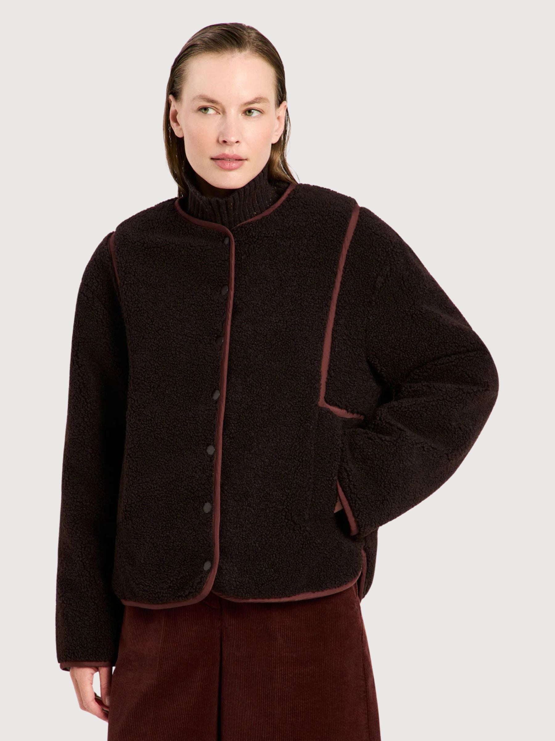 Reversible Jacket Bitter Chocolate | Lanius