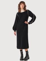 Dress Larraitz-Gots Cotton Black | Skfk