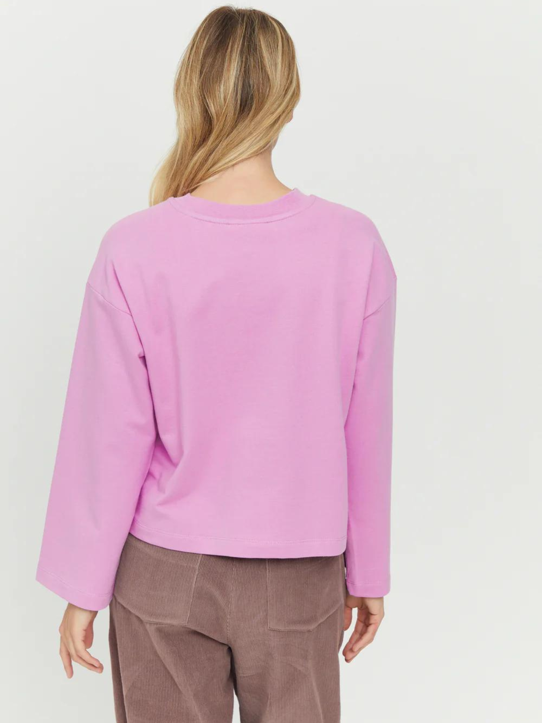 Maglione lasara orchidea rosa | Mazine