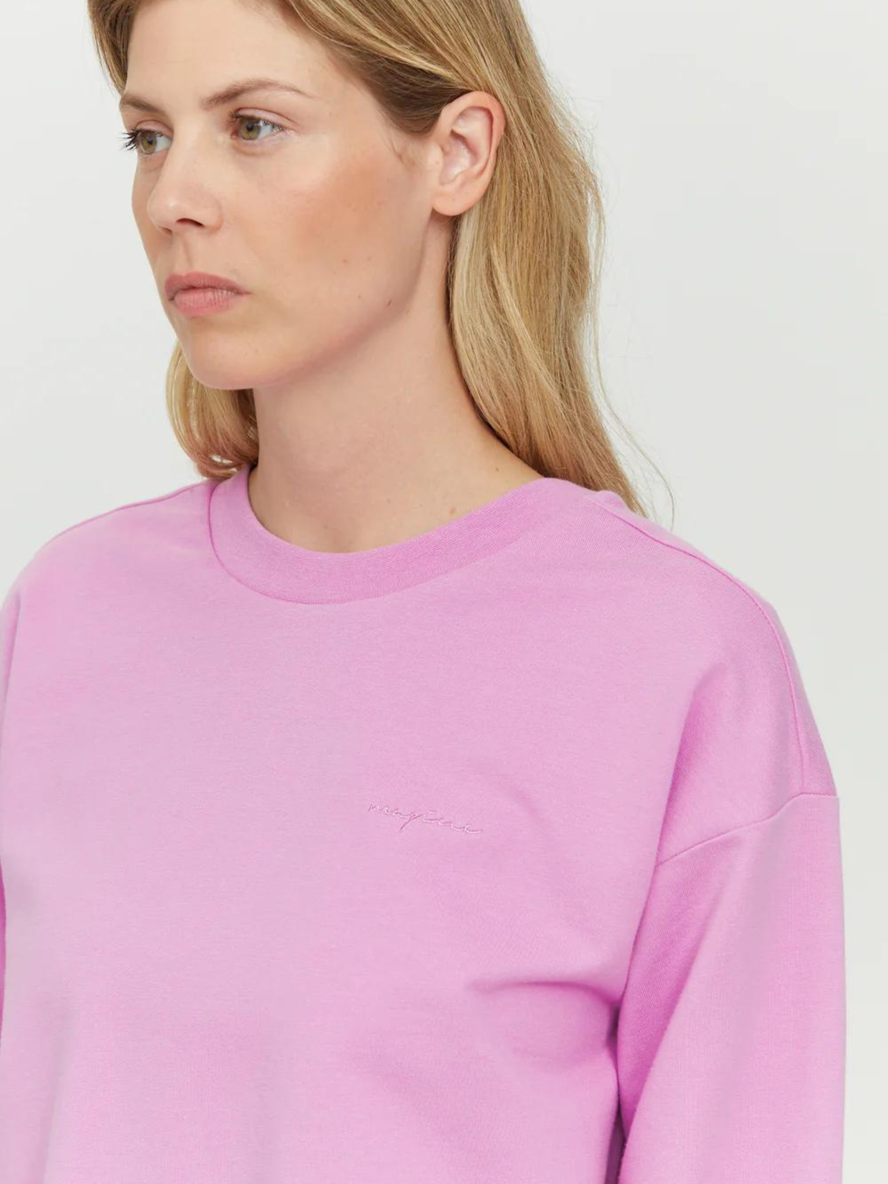 Maglione lasara orchidea rosa | Mazine