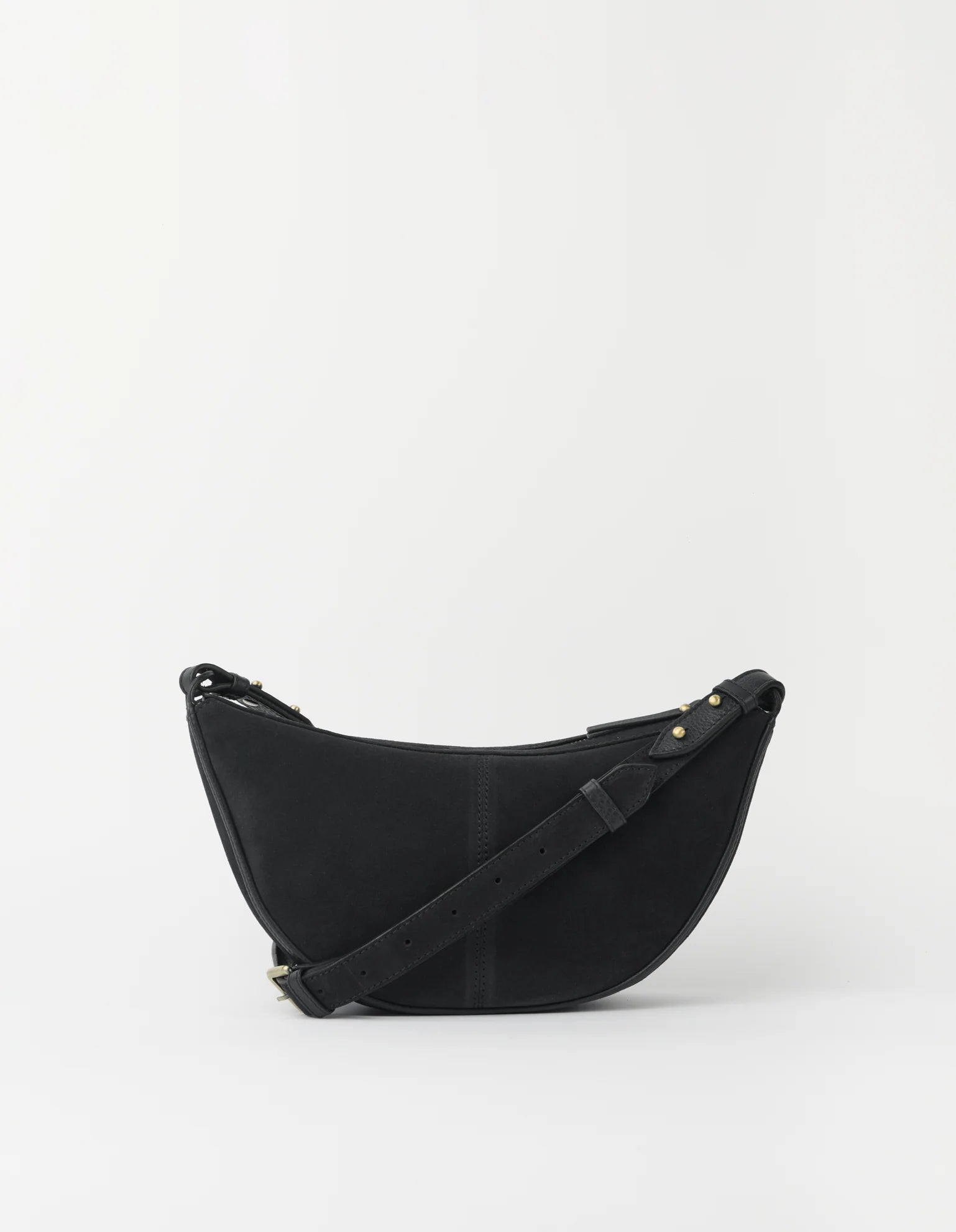 Borsa Leo Tracolla in Suede Nero | O MY BAG